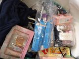 a lot of items that are in a plastic bag