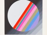une image représentant un dessin d'un cercle orné d'une bande multicolore