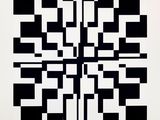 an image of a black and white picture of a square pattern