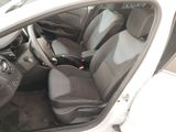 the interior of a car with two seats and a steering wheel