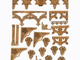de nombreuses pièces de bois exposées ensemble