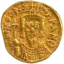 une pièce d'or à l'effigie de jésus