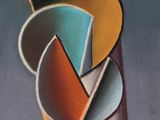 an image of a picture of a painting of a colorful object