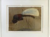painting of a bug with a long body and a long tail