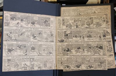 an old comic book opened to reveal a story
