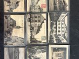 plusieurs photographies en noir et blanc d'un train sur une voie ferrée