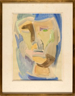 an image of a painting of a man with a hat on his head