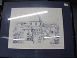 une photo d'une photo d'un bâtiment dans un cadre photo