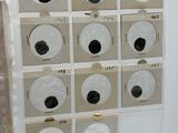 a picture of a picture of a wall with a lot of circles