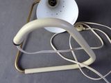 a lamp that is on top of a table