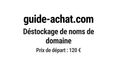 Nom de domaine guide-achat.com.