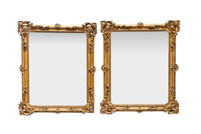 paire de gilves et de miroirs français du XIXe siècle