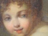 painting of a young girl with a nose ring and a nose ring
