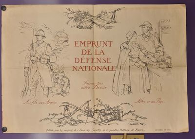 Emprunt de la Défense Nationale Affiche de Bernard Naudin, I…