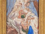 une image d'un tableau représentant une femme tenant un enfant dans ses bras