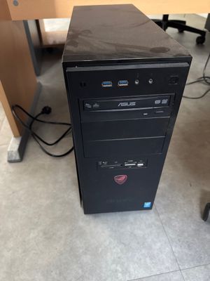 a desktop computer sitting on top of a desk