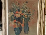 a picture of a painting of flowers in a vase