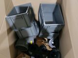 a box full of trash and other items that are in it