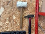 a hammer, a hammer, and a hammer on the wall