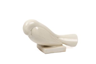 Jacques ADNET (1900-1984). "Pigeon au repos", sujet faïence … - Photo 1