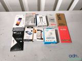 a lot of electronic items that are on the table