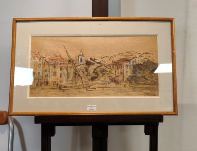 une image d'une image d'une peinture sur un chevalet