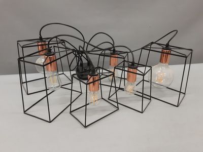 Lustre à 6 ampoules. XXème