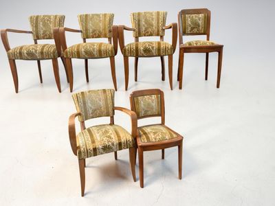 lot de six chaises rembourrées, rembourrées, rembourrées, rembourrées, rembourrées, rembourrées, rembourrées, rembourrées, rembourrées