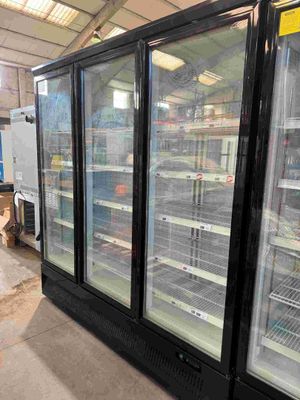 an image of a refrigerated refrigerator in a warehouse