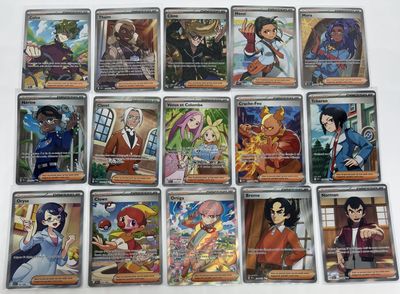 a lot of cards that are on the table