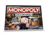 jeu de société « Monopoly » avec un personnage de dessin animé sur la couverture