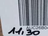 a close up of a barcode on a cardboard box