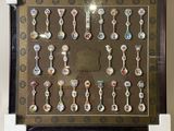 a picture of a picture of a collection of keys on display