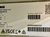 a label on the back of a laptop that is on display