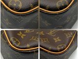 a close up of four different images of a louis vuittou bag