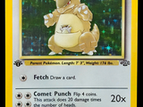 une carte Pokémon sur laquelle figure l'image d'un personnage Pokémon