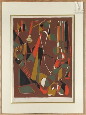 une image représentant un tableau où l'on voit un groupe de personnes sur un fond marron
