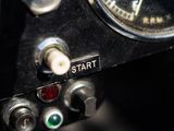 a close up of a motorcycle ' s dashboard with a speedometer