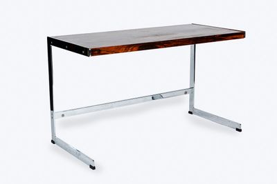 Table à écrire moderne en placage de palissandre reposant su… - Photo 1