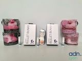 several different types of skin care products are lined up on a table