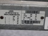 a label on the back of a machine that says lider