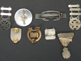 a lot of different metal items that are on a table