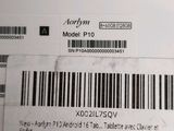 a close up of a bar code on the back of a laptop