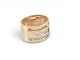 an image of a close up of a gold ring on a white background