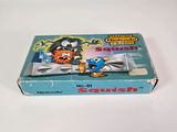 a blue box with a picture of a cartoon character on it