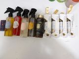 many different types of body care products on the counter