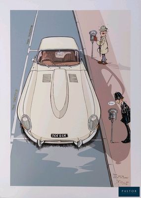 a picture of a car parked on the side of the road