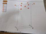 a picture of a drawing of a table with numbers on it
