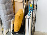 a cart that has a lot of stuff on it