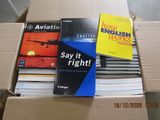 a box full of books that are sitting on top of a table